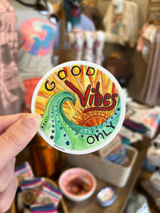 Good Vibes Vinyl Sticker