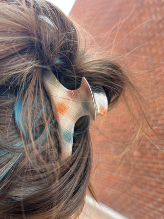 Checkered Claw Clip