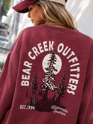 Bear Creek Outfitters Cranberry Sweatshirt