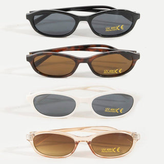 Oval Lens Acetate Frame Sunglasses