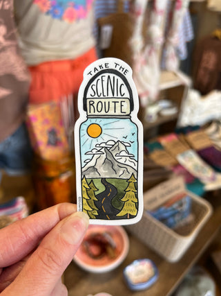 Scenic Route Vinyl Sticker