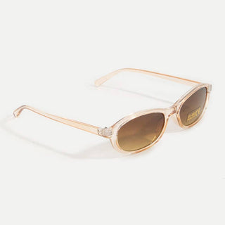 Oval Lens Acetate Frame Sunglasses