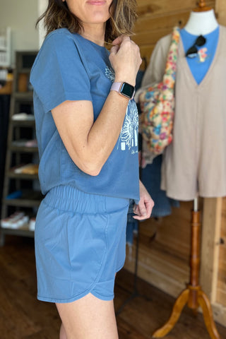 Highwaist Athleisure Split Shorts