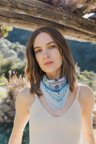 Colorful Paisley Headscarf