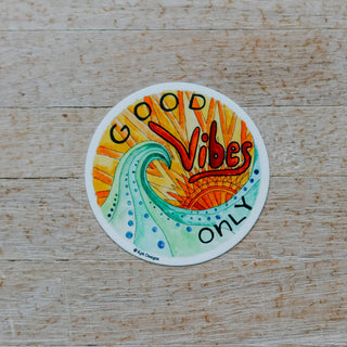 Good Vibes Vinyl Sticker