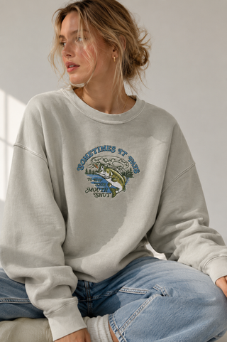Sometimes it Pays Embroidered Bass Sweatshirt