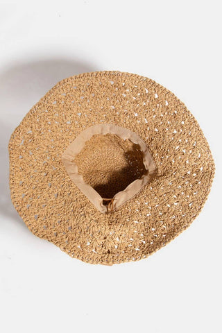 Straw Braided Bucket Hat