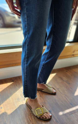 Vintage Straight Dark Denim Jeans