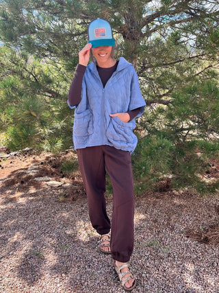 Bandana Patch - Trucker | Teal & Charcoal