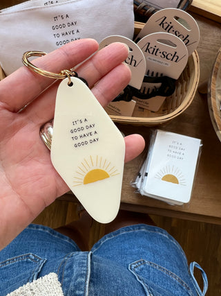 Printed Keychain It's A Good Day