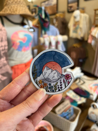 Floral Colorado Sign Acrylic Magnet