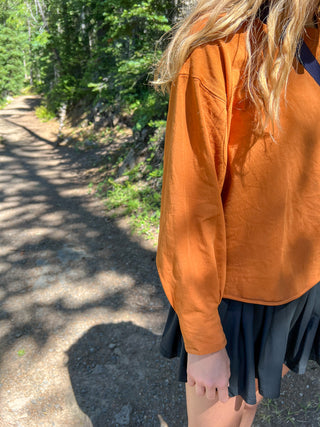Burnt Amber Pima Cotton Mineral Luxe Tee