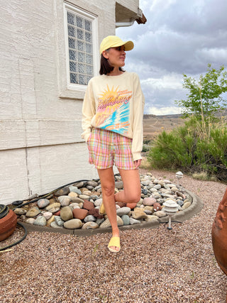 Billabong Echo Crew Sweatshirt in White Cap