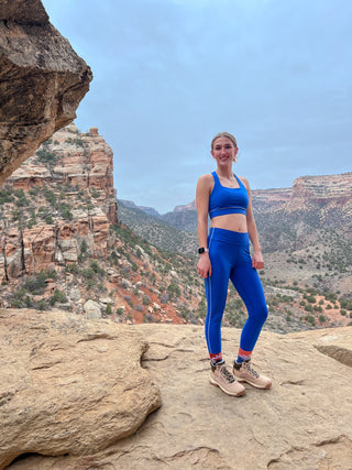 Deep Indigo Align Contrast Sport Bra and Legging Set