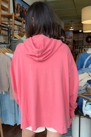 FP Movement Hot Shot Hooded Layer in Hibiscus