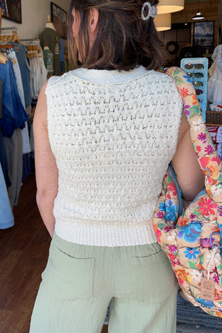 Beige Knitted Vest