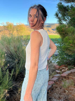 Ecru Cardigan Vest