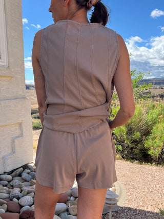 The Dreamer Shorts in Silken Taupe