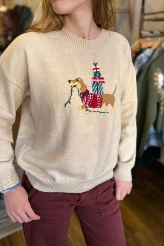 Christmas Dog Presents Sweater