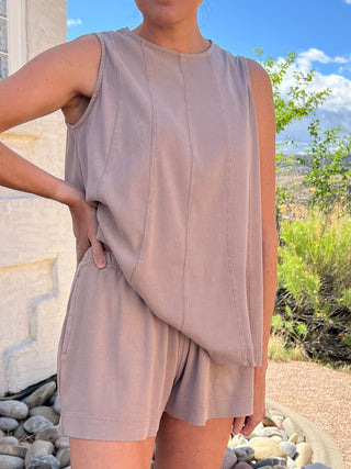 The Dreamer Shorts in Silken Taupe