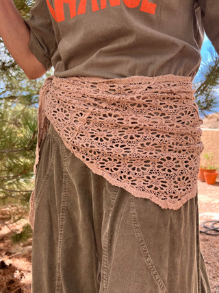 Mocha Crochet Scarf