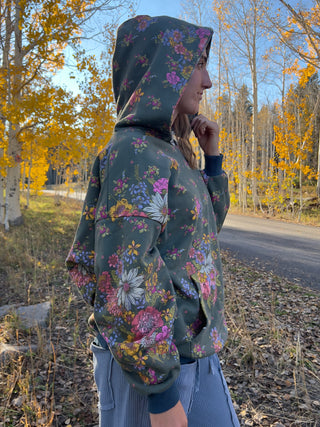 Natural Life Oversized Hoodie in English Garden