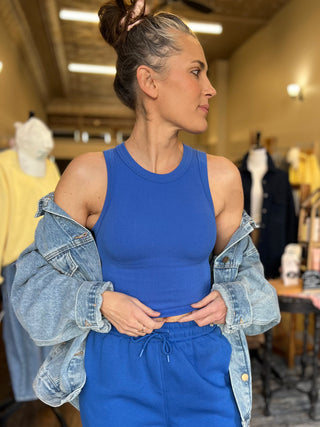 Deep Indigo FlexForm Seamless Muscle Tank