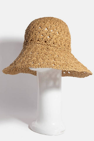 Straw Braided Bucket Hat