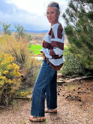 Dark Denim Barrel Twist Jeans