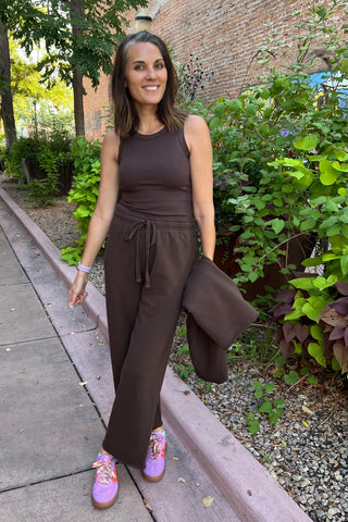 Espresso Everyday Essential Micro-Ribbed Tank Top
