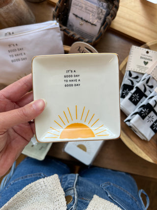 Square Trinket Tray It's A Good Day