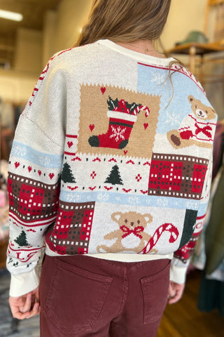 Christmas Mixed Pattern Sweater