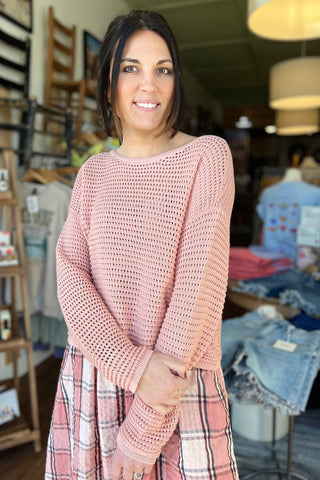 Billabong Daybreak Sweater in Faded Rose