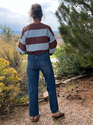 Dark Denim Barrel Twist Jeans