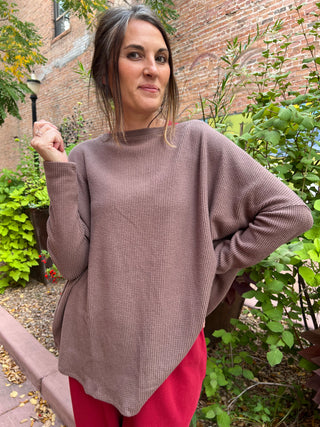 Free People Latte Blues Thermal in Leafless Tree