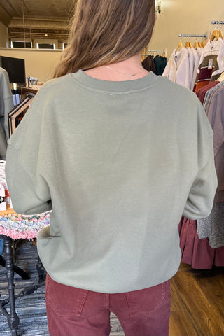 Olive North Pole Sweatshirt