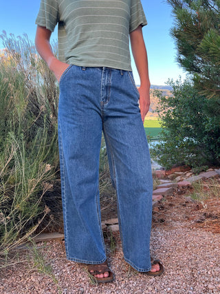 Wide Leg Soft Trouser Jeans