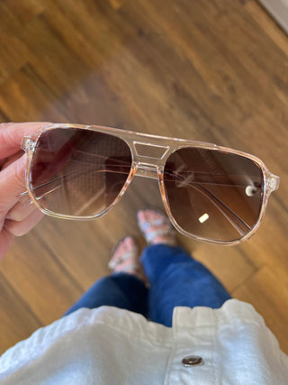 Double Bridge Square Sunglasses
