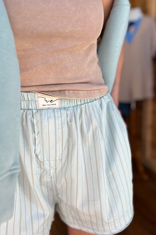 Free People Day To Day Striped Boxers