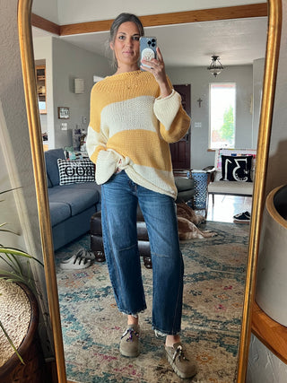 Dark Denim Baby Barrel Jeans