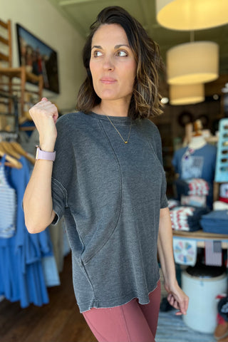 Mineral Wash Waffle Short Sleeve Tee