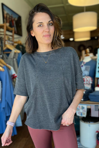 Mineral Wash Waffle Short Sleeve Tee