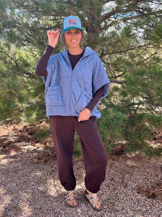 Espresso Fleeced Terry Flow Jogger Pants
