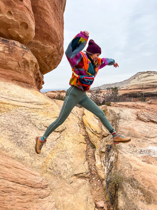 Eldergreen Align Contrast Sport Bra and Legging Set