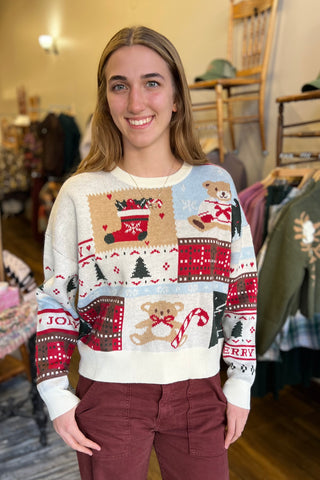 Christmas Mixed Pattern Sweater