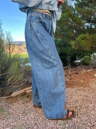 Denim Wide Leg Trouser Jeans