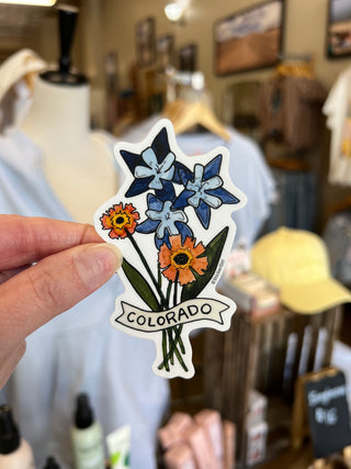 Colorado Bluebell (State Flower) Vinyl Sticker