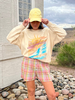 Billabong Echo Crew Sweatshirt in White Cap