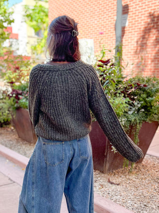 Pine Confetti Cardigan Sweater