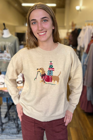 Christmas Dog Presents Sweater